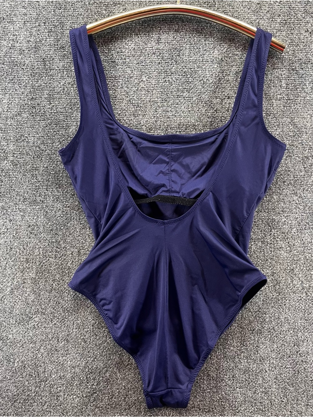 Polo Ralph Lauren One Piece Swimsuit Womens L Navy Blue Square Neck Nautical - Picture 5 of 9